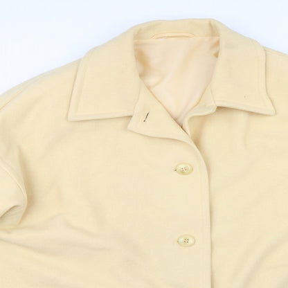 Womens UK Size 16 Marks and Spencer Yellow Overcoat