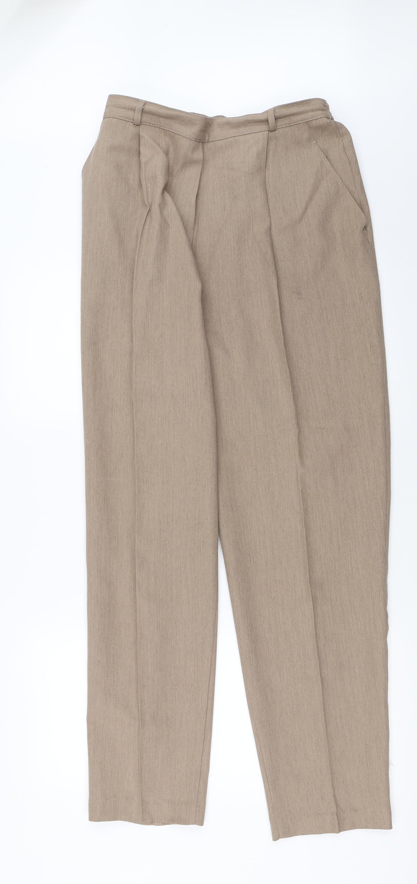 Womens UK Size 16 Marks and Spencer Regular Fit  Beige Trousers