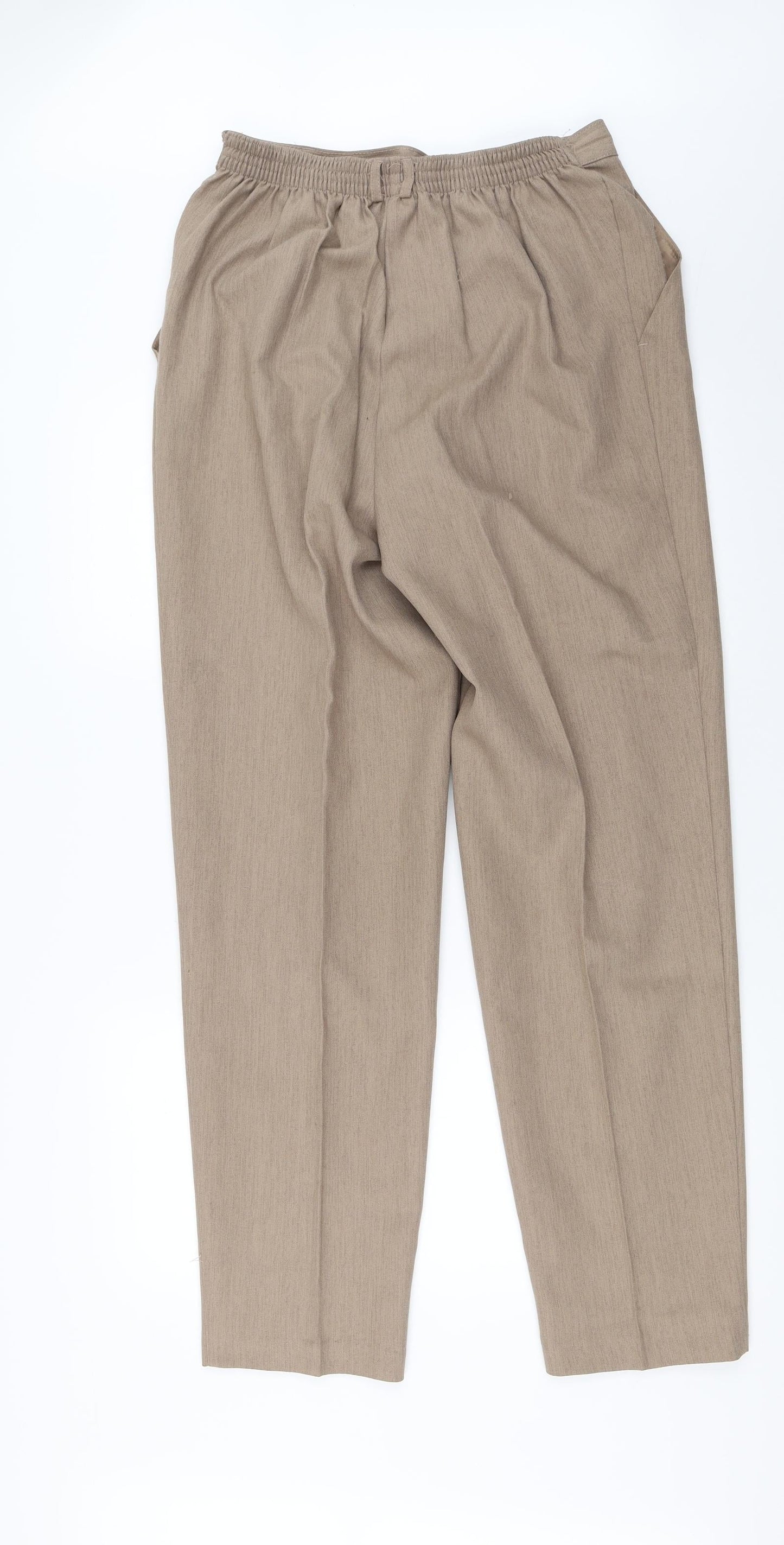 Womens UK Size 16 Marks and Spencer Regular Fit  Beige Trousers