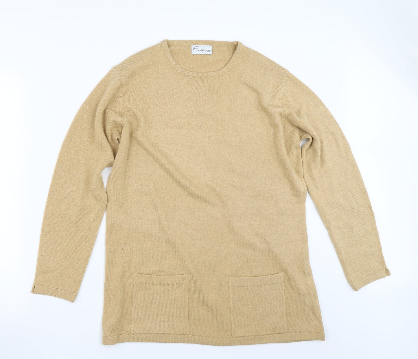 Emreco Womens Beige    Jumper Size 14