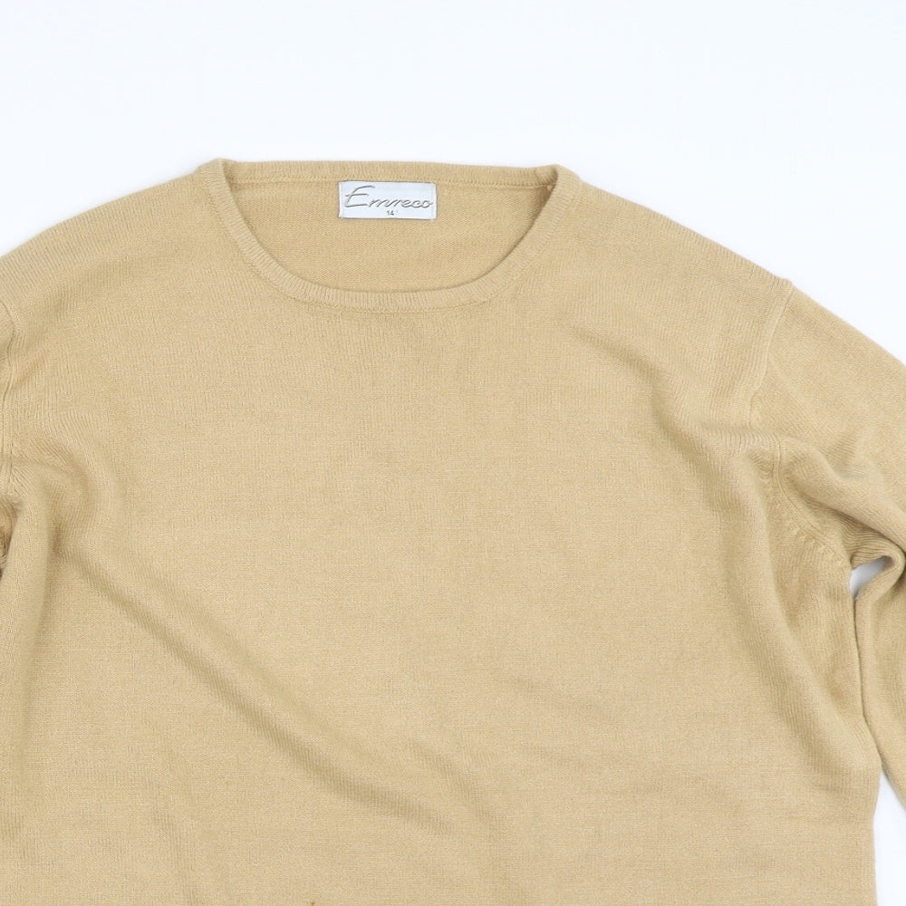 Emreco Womens Beige    Jumper Size 14