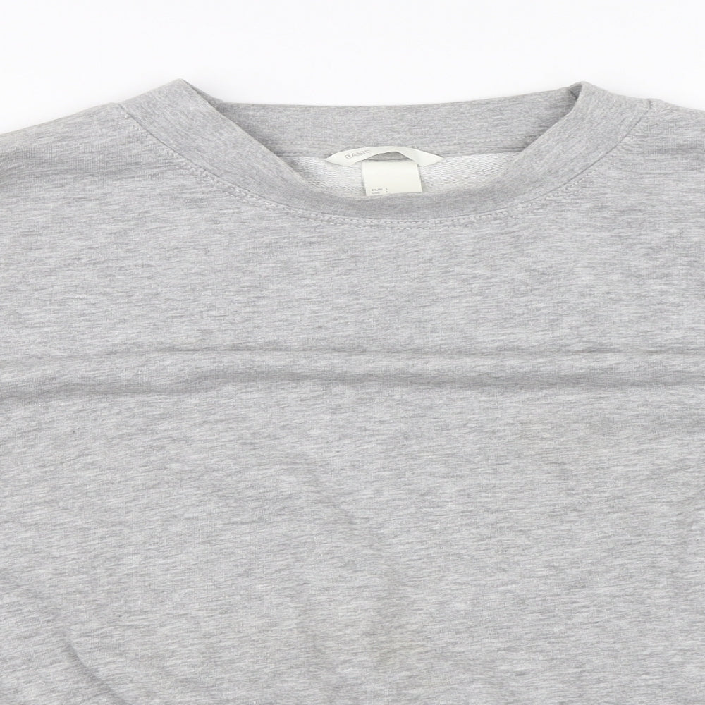 H&M Womens Grey   Pullover Sweatshirt Size L
