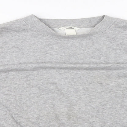 H&M Womens Grey   Pullover Sweatshirt Size L