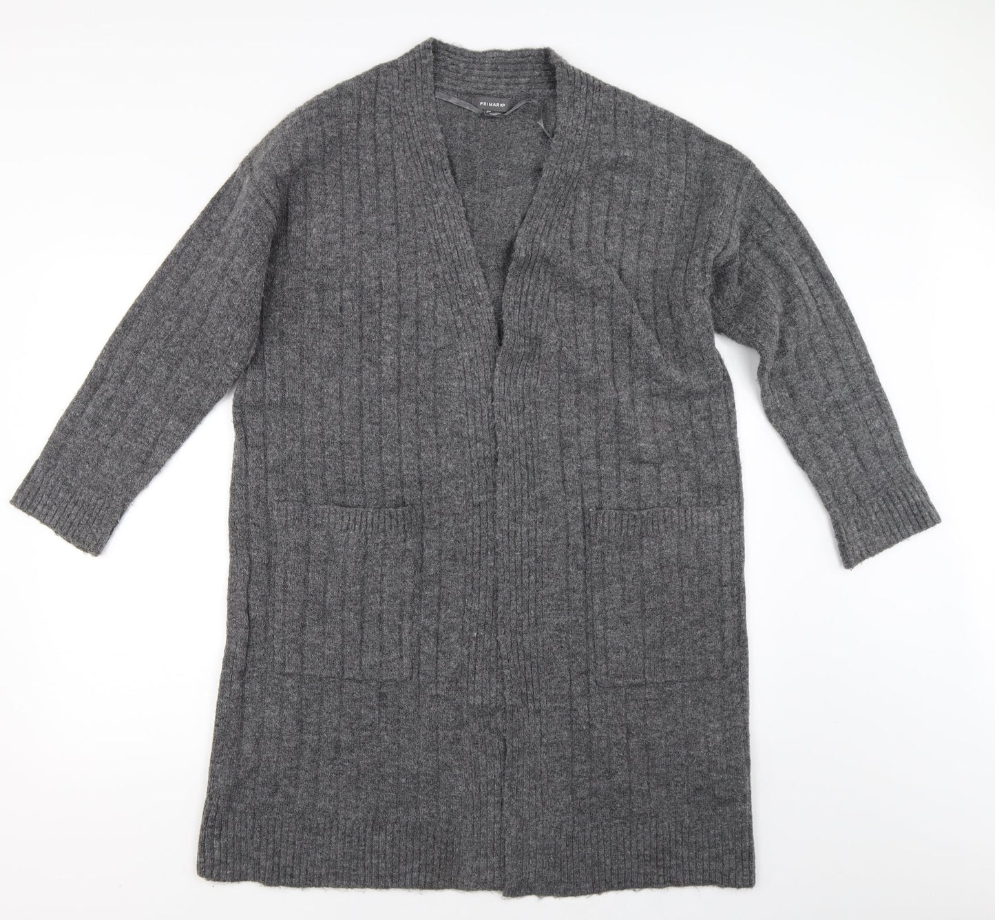 Primark Womens Grey   Cape Jumper Size S  - Split back