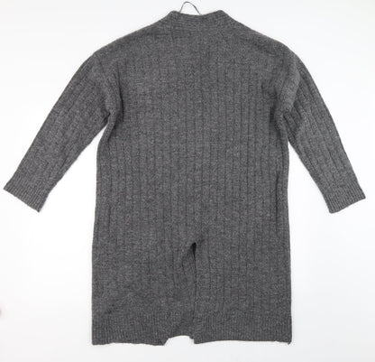 Primark Womens Grey   Cape Jumper Size S  - Split back