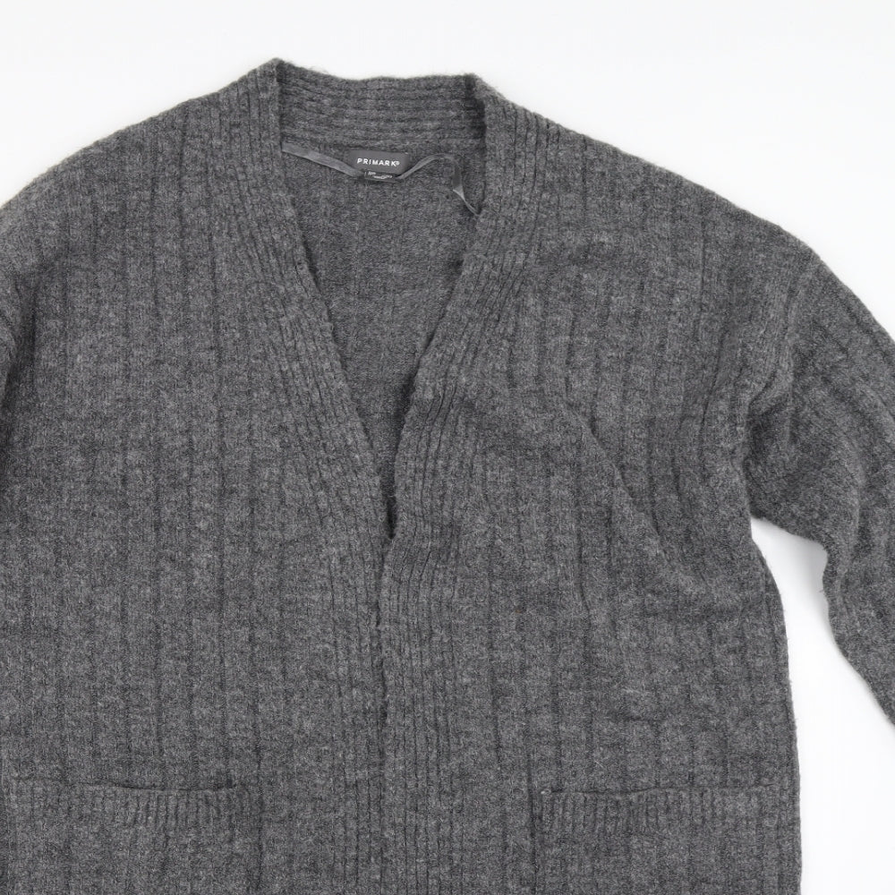 Primark Womens Grey   Cape Jumper Size S  - Split back