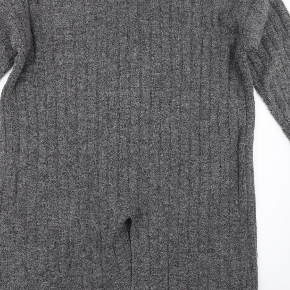 Primark Womens Grey   Cape Jumper Size S  - Split back