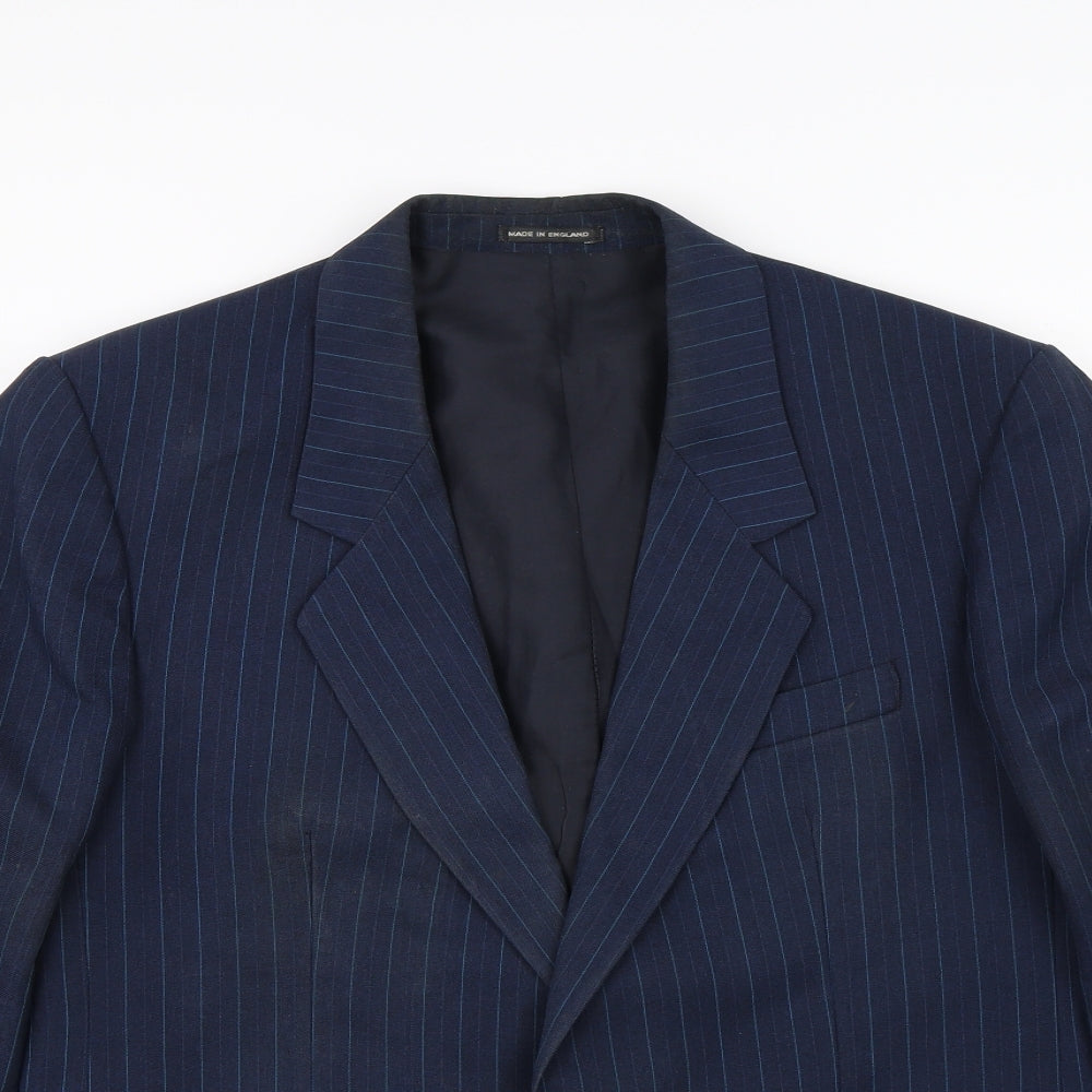 Mens UK Size 40 Lincroft Regular Blue Suit Jacket