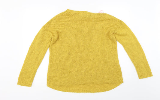 Select Womens Yellow   Pullover Jumper Size M
