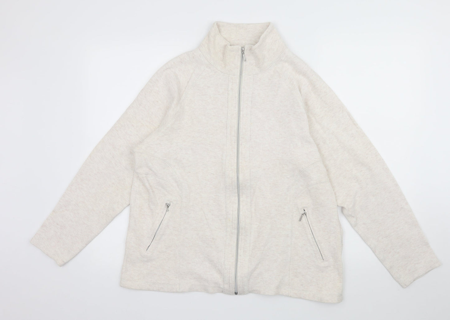 Kirkland Girls Ivory   Full Zip Sweatshirt Size XL