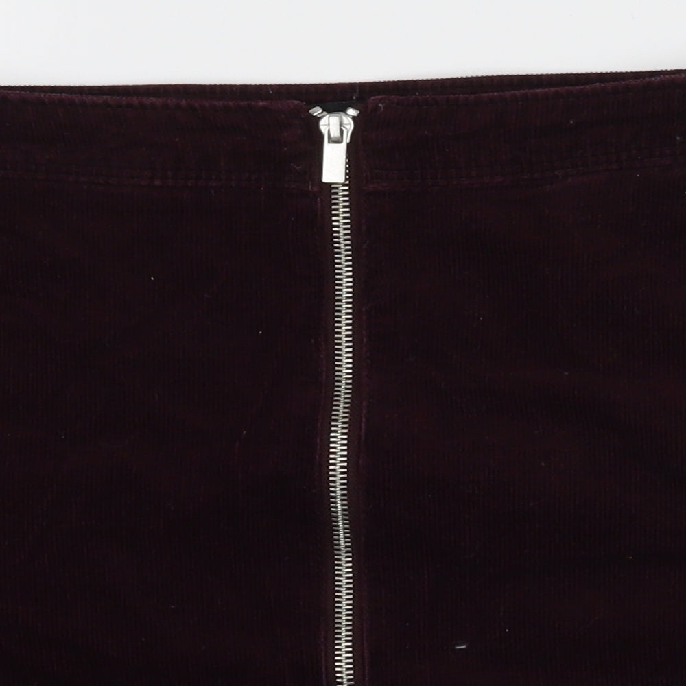New Look Womens Purple   A-Line Skirt Size 10