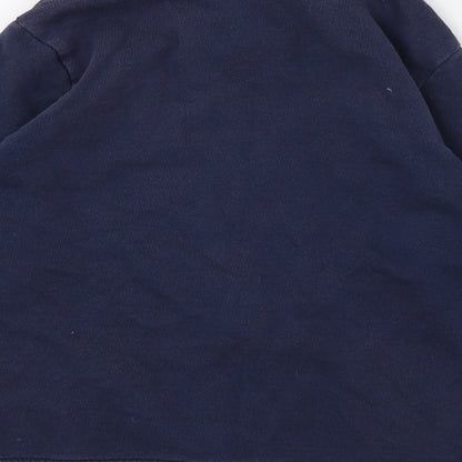 United Colors of Benetton Boys Blue  Jersey Full Zip Sweatshirt Size 10-11 Years