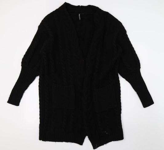 Capsule Womens Black  Knit Cardigan Jumper Size 12