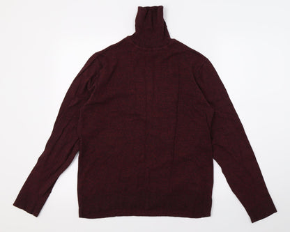 Primark Mens Purple  Knit Pullover Jumper Size M