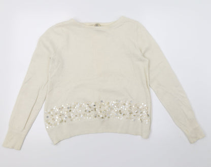 Love Label Womens Ivory  Knit Pullover Jumper Size 12
