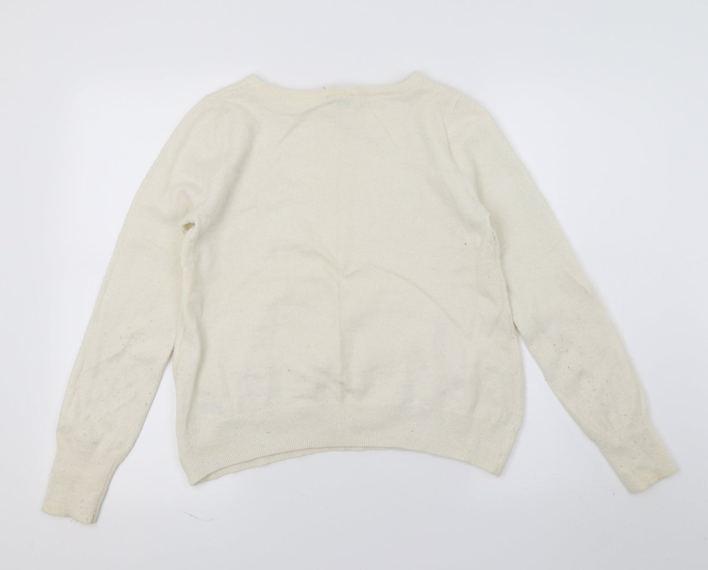 Love Label Womens Ivory  Knit Pullover Jumper Size 12