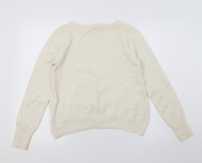 Love Label Womens Ivory  Knit Pullover Jumper Size 12