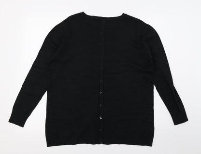 Preworn Womens Black  Knit Pullover Jumper Size S