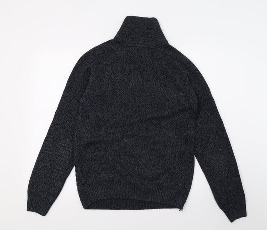 Peacocks Mens Blue  Knit Pullover Jumper Size S