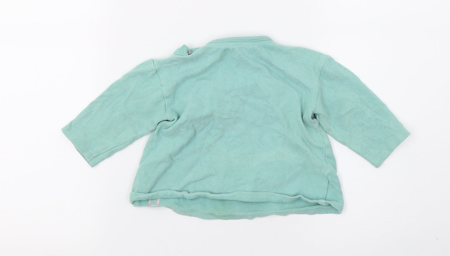 George Girls Green  Jersey Basic T-Shirt Size 6-9 Months  - Awesome Like my mummy