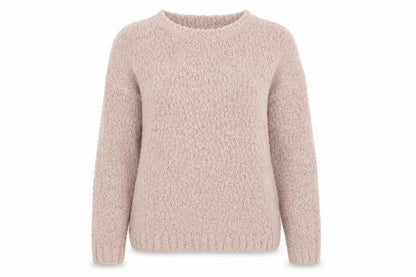 Front view of Atmosphere women’s pink knit jumper, size UK 8