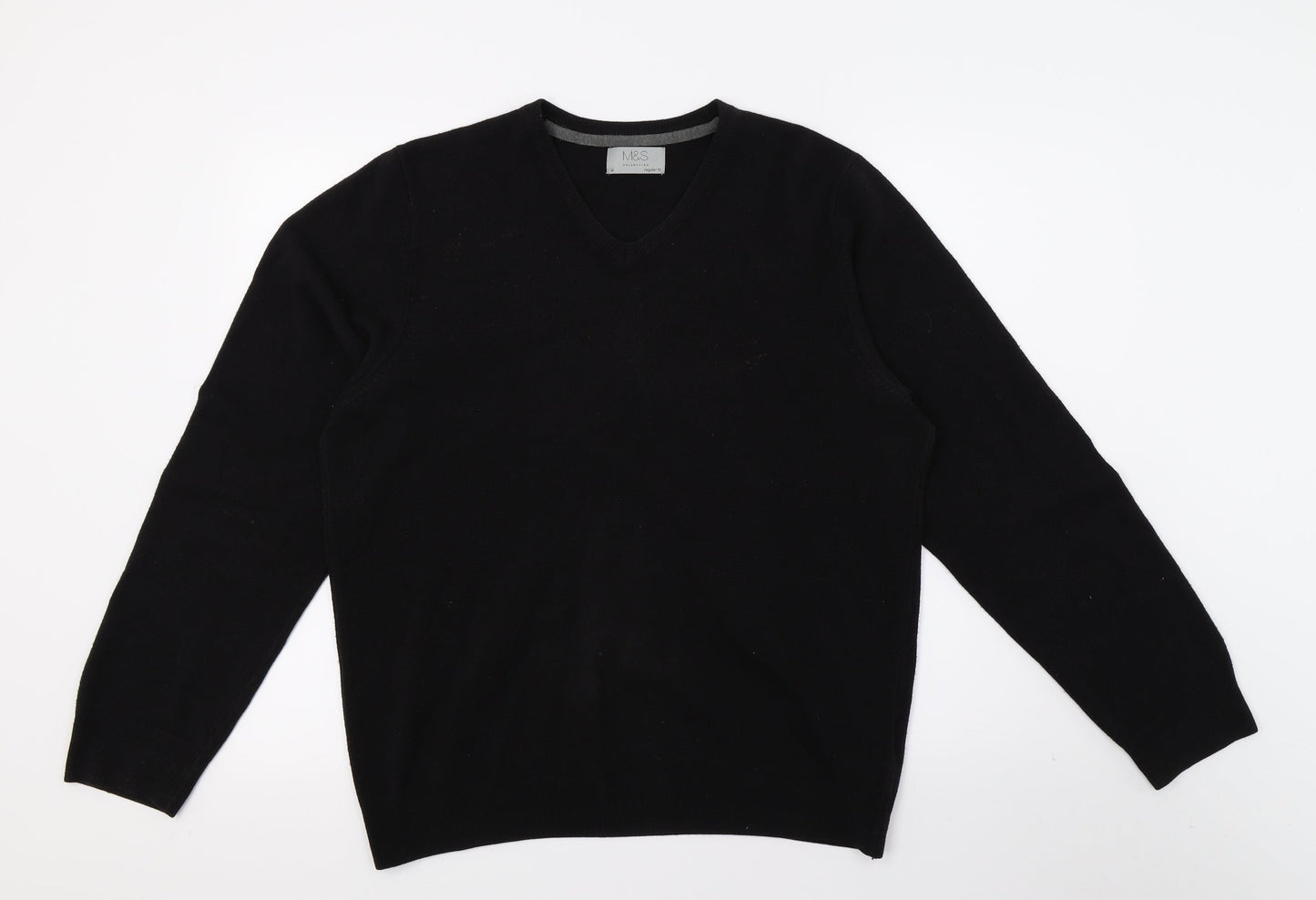 Marks and Spencer Womens Black  Knit Pullover Jumper Size M