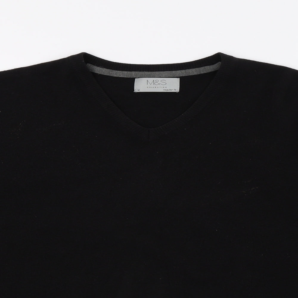 Marks and Spencer Womens Black  Knit Pullover Jumper Size M