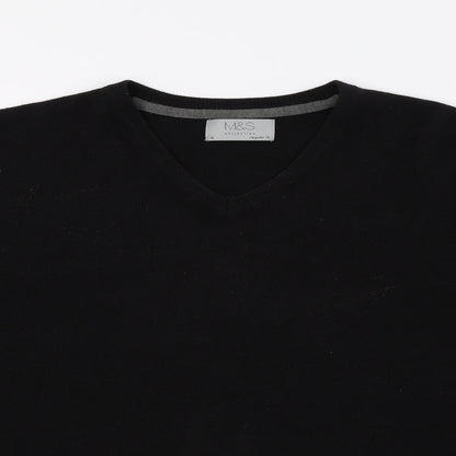 Marks and Spencer Womens Black  Knit Pullover Jumper Size M