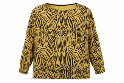 Dorothy Perkins Womens Orange Striped Jersey Pullover Jumper Size 16