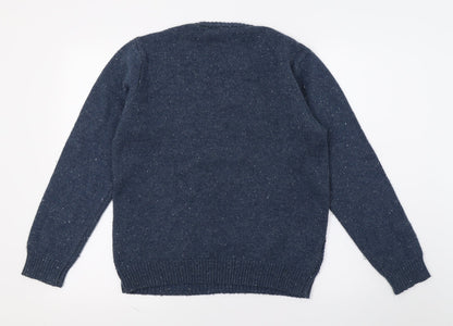 Cedar Wood State Mens Blue  Knit Pullover Jumper Size M