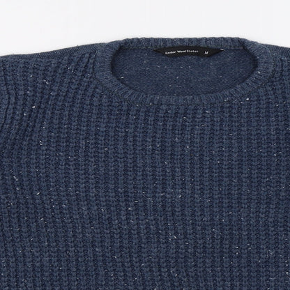Cedar Wood State Mens Blue  Knit Pullover Jumper Size M