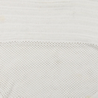 Amichi Womens White  Knit Pullover Jumper One Size