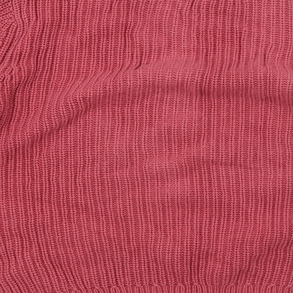 Tu Womens Pink  Knit Pullover Jumper Size 12