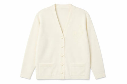 Care Womens Ivory  Knit Cardigan Jumper Size L