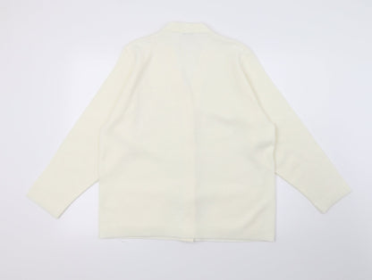 Care Womens Ivory  Knit Cardigan Jumper Size L
