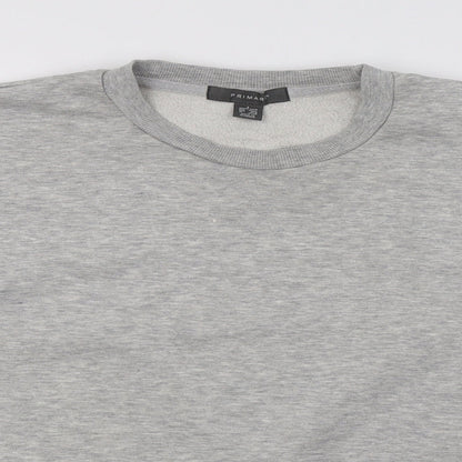 Primark Womens Grey  Knit Pullover Sweatshirt Size 14
