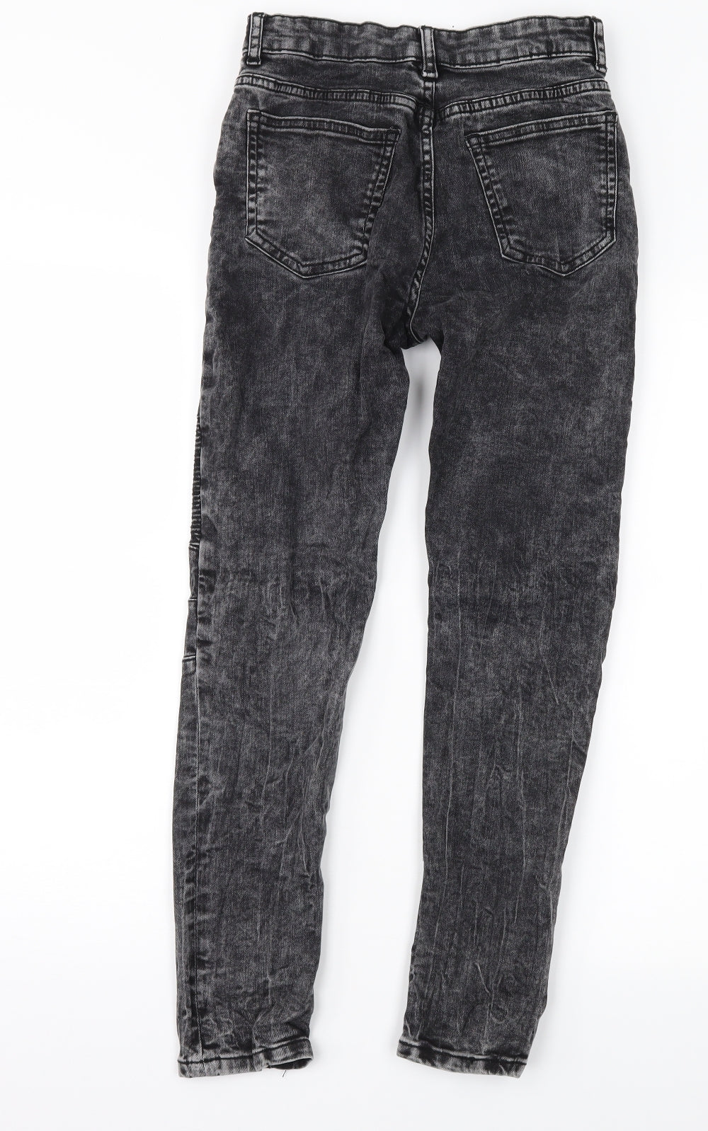 Womens UK Size 26 in Preworn Regular Fit Straight Black Jeans