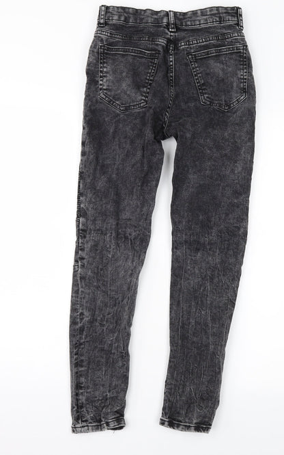 Womens UK Size 26 in Preworn Regular Fit Straight Black Jeans