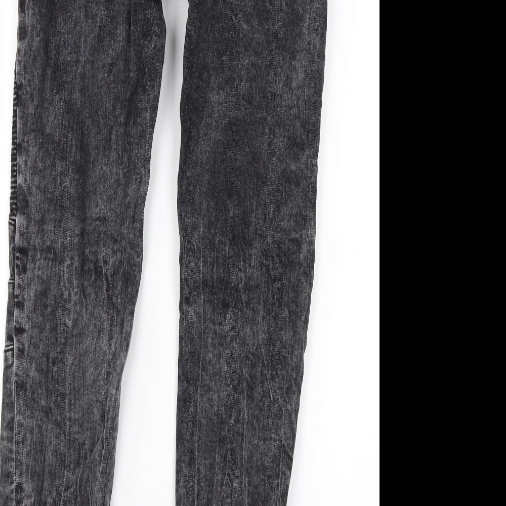 Womens UK Size 26 in Preworn Regular Fit Straight Black Jeans