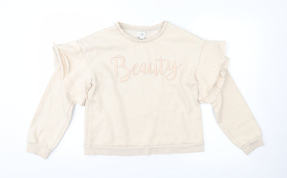 River Island Girls Pink   Pullover Sweatshirt Size 11-12 Years