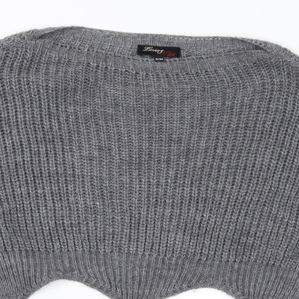 Loving This Womens Grey   Pullover Jumper Size S