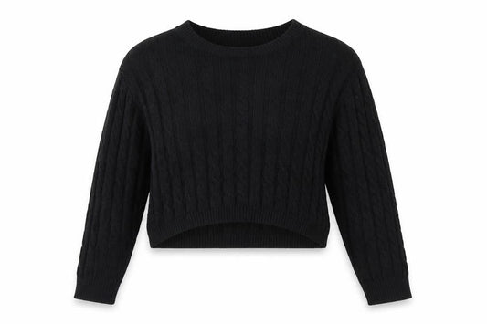 Brave Soul Womens Black   Pullover Jumper Size S