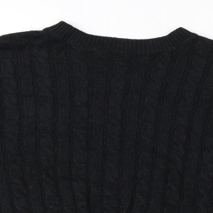 Brave Soul Womens Black   Pullover Jumper Size S