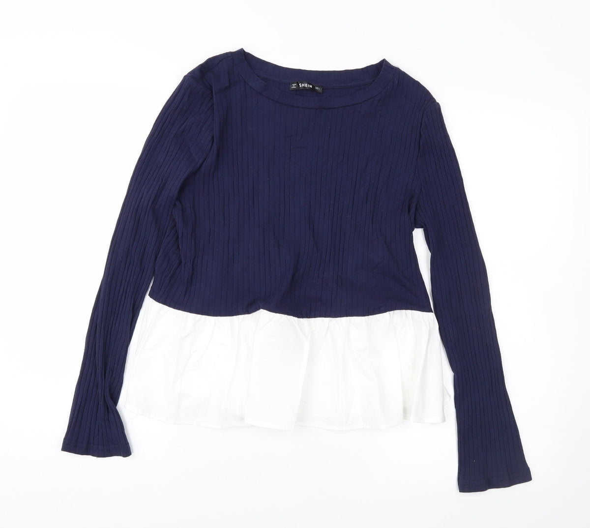 SHEIN Womens Blue   Pullover Jumper Size L