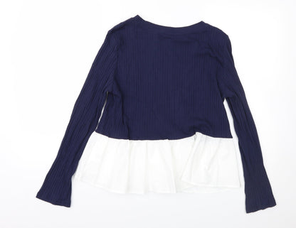 SHEIN Womens Blue   Pullover Jumper Size L
