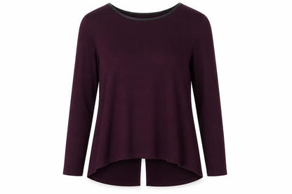 Front view of Atmosphere women’s purple jumper, size L