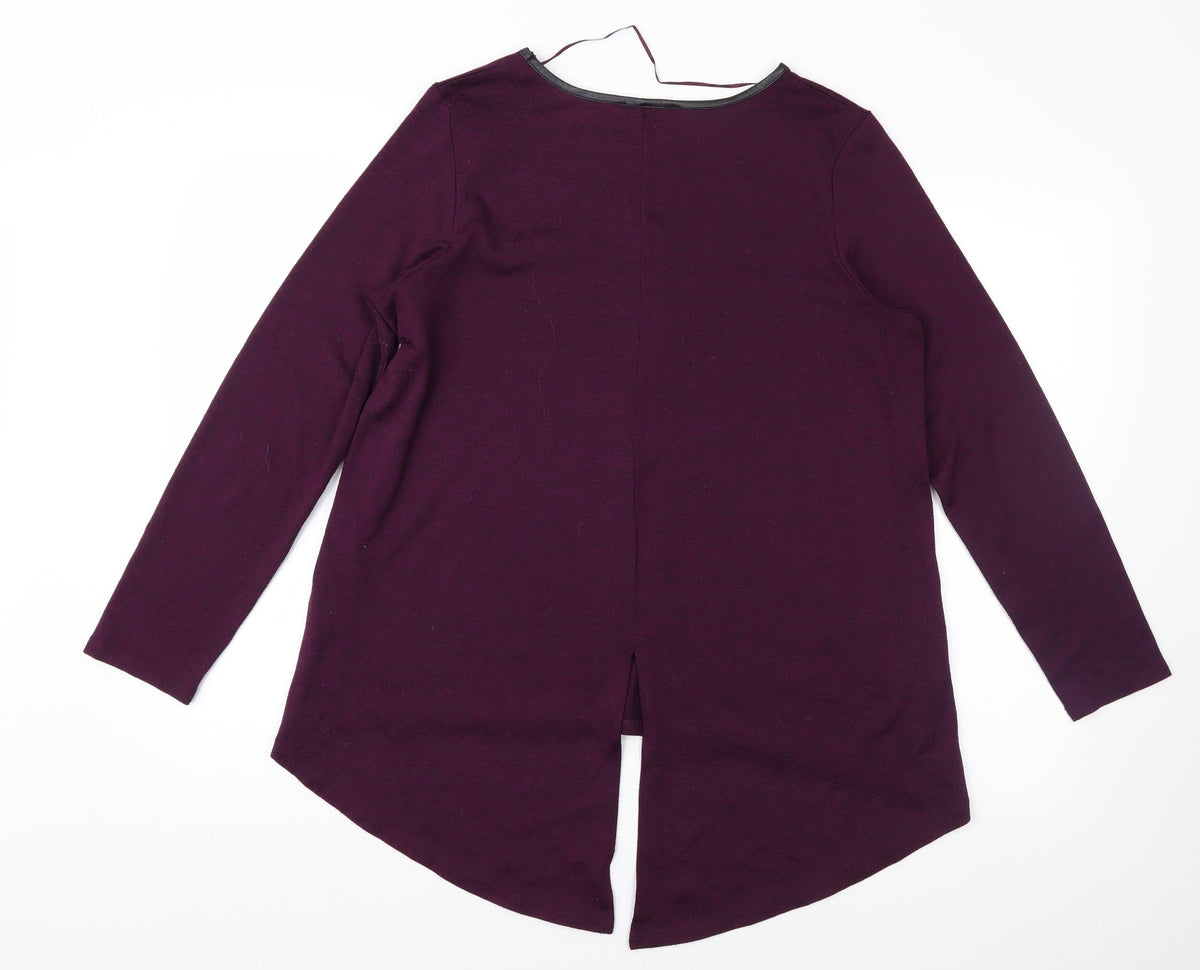 Back view of Atmosphere women’s purple jumper, size L