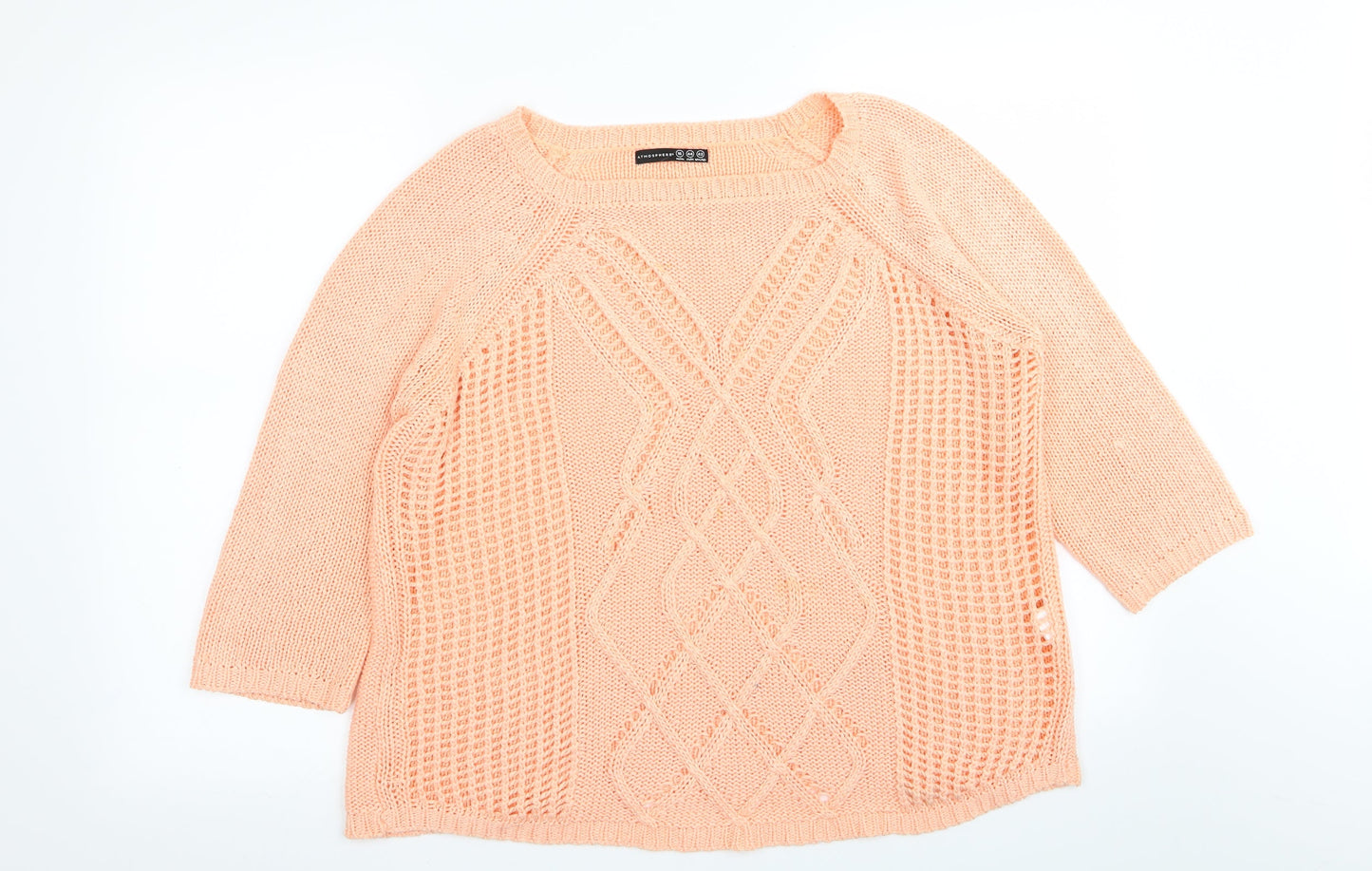 Primark Womens Orange   Pullover Jumper Size 16