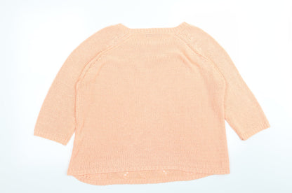 Primark Womens Orange   Pullover Jumper Size 16