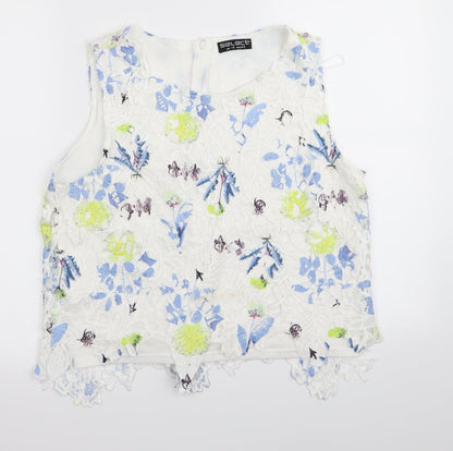 Womens UK Size 14 Select White Basic Tank